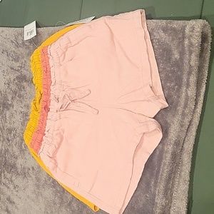 3 pair of old navy linen shorts
